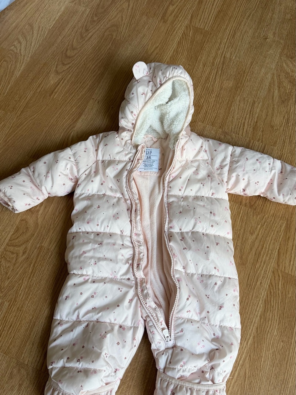 GAP Light Pink Quilted overall
